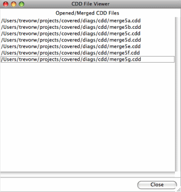 The CDD Opened File Viewer